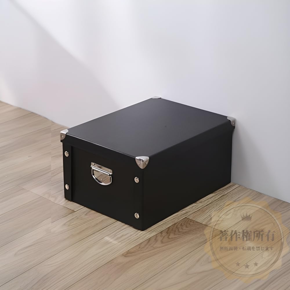 合板製収納ボックス（黒いエッジ付き） Amazon.co.jp: Poixmoc 折りたたみ式紙収納ボックス ホワイト 蓋付き